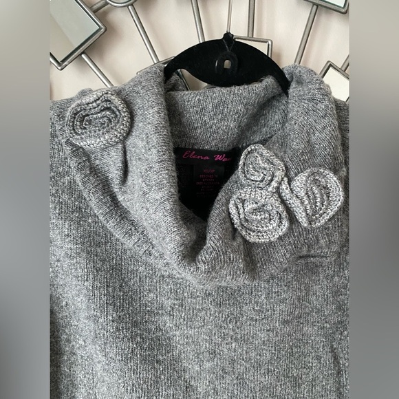 Elena Wang Dual grey tunic sweater size XS - Picture 3 of 7
